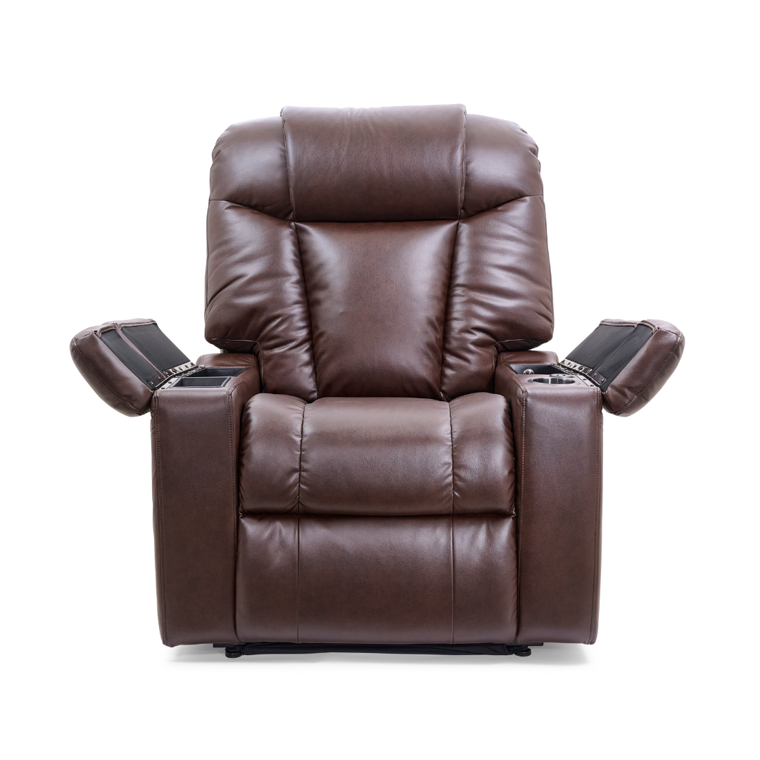 Golden Technologies PR442 Rhea Assisted Lift Chair with Heat Wave Technology - with both arm rests open